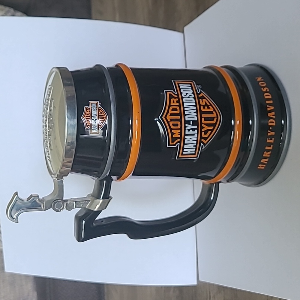 Harley Davidson beer stein.